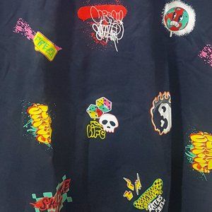 PRIMARK T-SHIRT MULTI- LOGO/ SKULL SIZES 11-13YRS